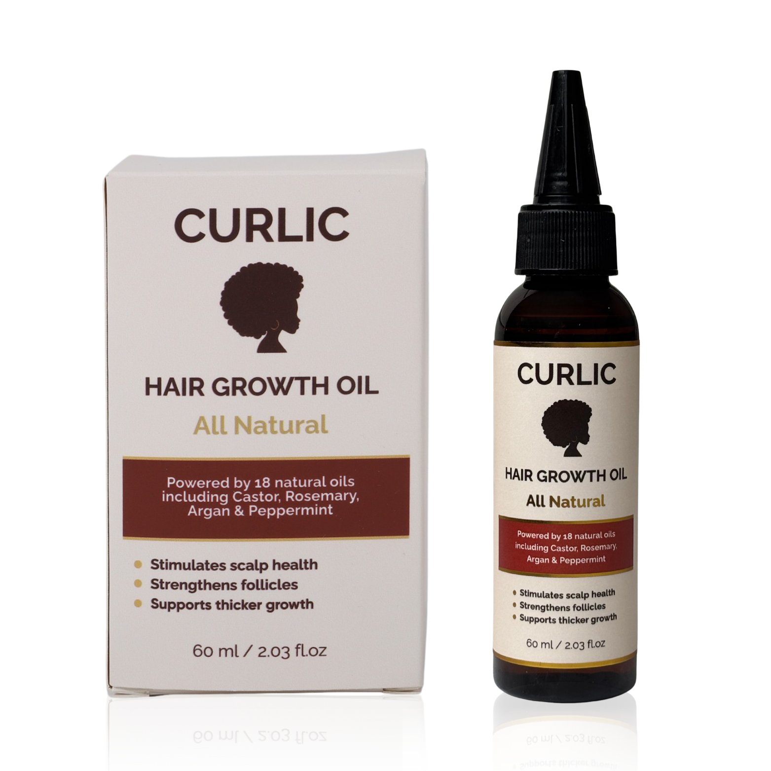 Curlic All Natural Growth Oil