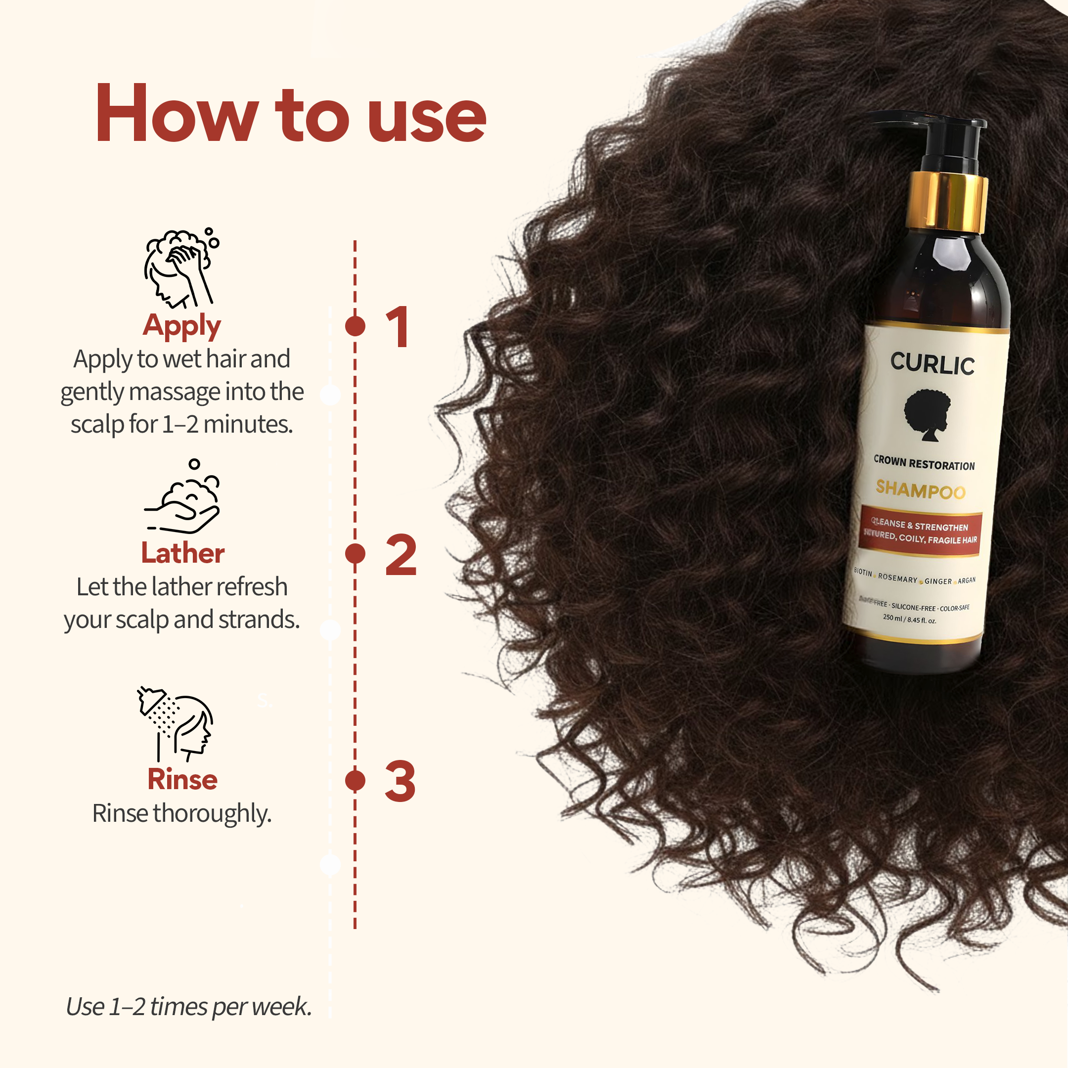 Curlic Growth Foundation Shampoo