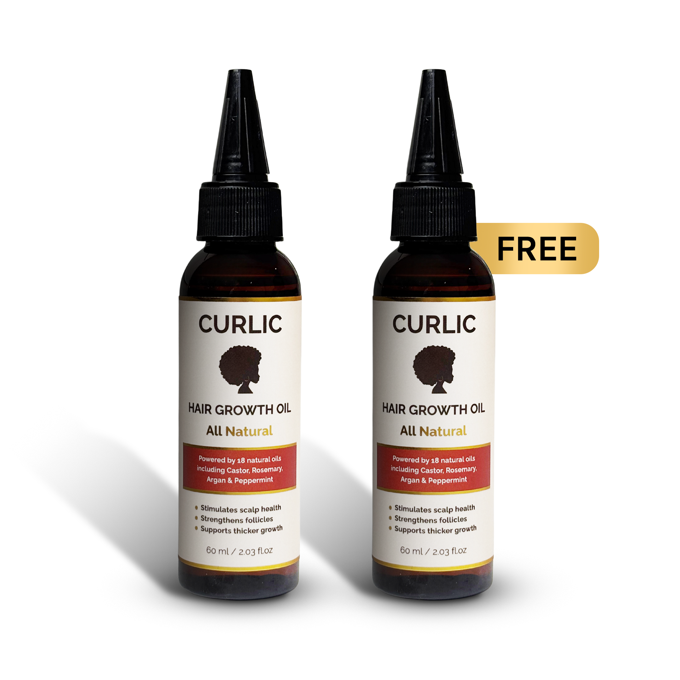 Black Friday: Curlic All Natural Revitalizing Oil — 1+1 Free